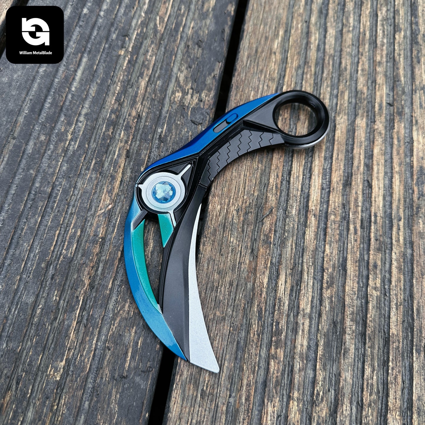 16.5CM/6.4'' Metal Luminous Ion Karambit Replica