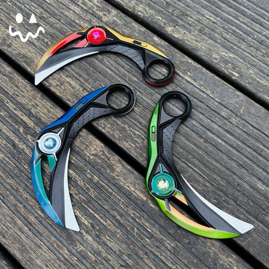 16.5CM/6.4'' Metal Luminous Ion Karambit Replica