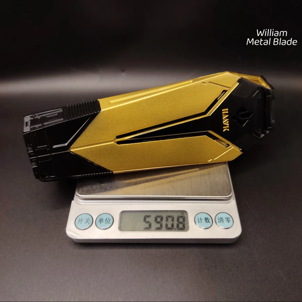 16 CM/6.2" Metal 3D Mandel Brick Replica Luminous version