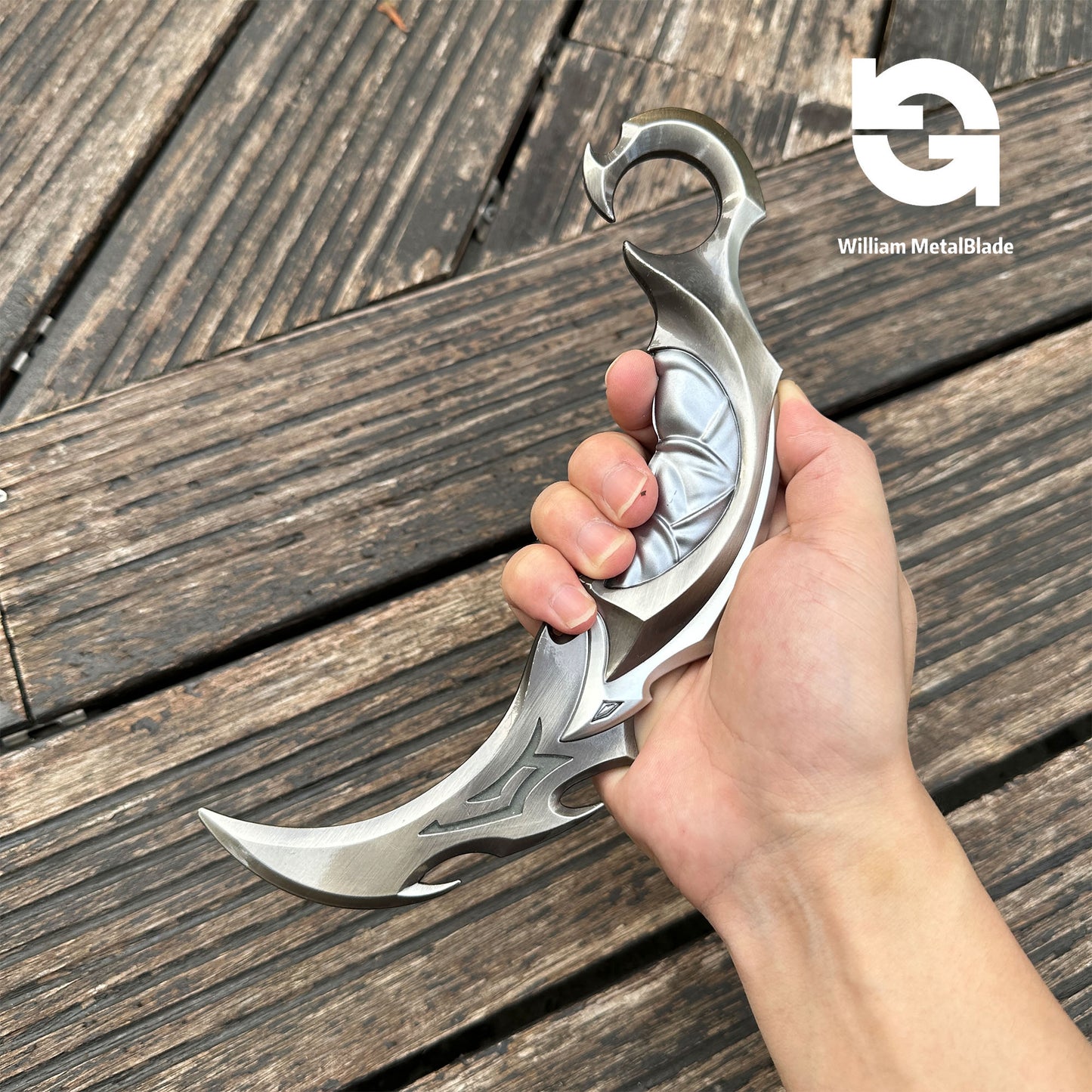 Reaver Karambit Metal Blunt Blade Trainer Cosplay Prop Game Replica