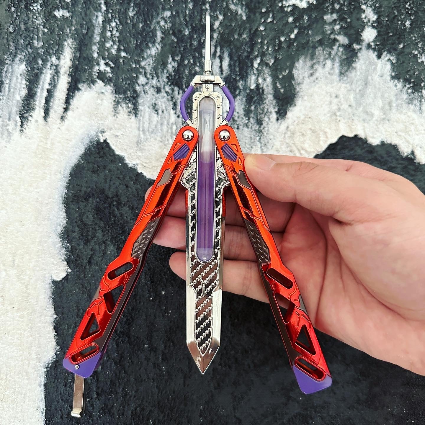 Octane Heirloom Recolor Real Liquid Tube Craft Balisong Replica