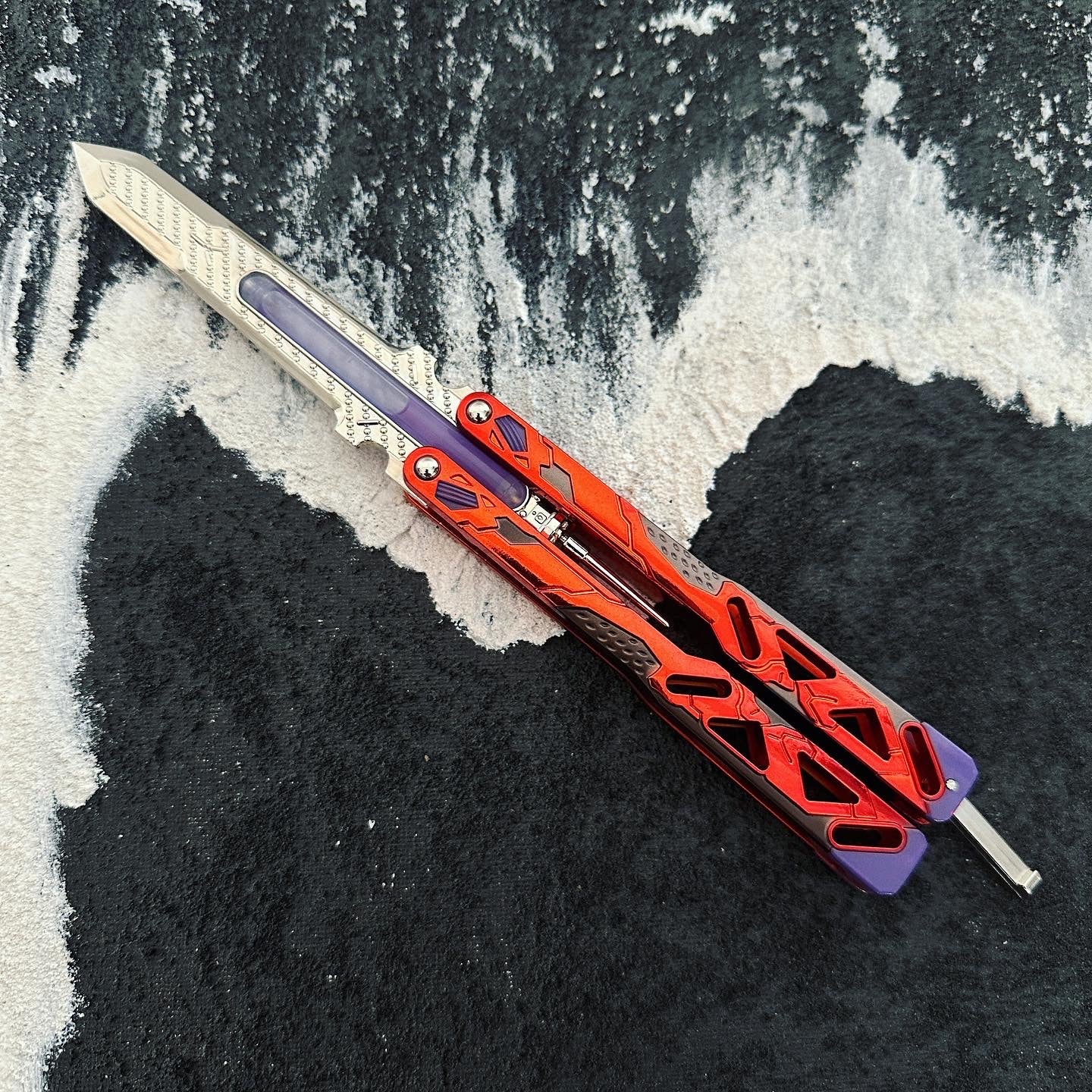 Octane Heirloom Recolor Real Liquid Tube Craft Balisong Replica