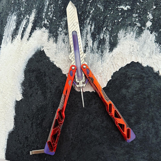 Octane Heirloom Recolor Echte Flüssigkeitsröhre Craft Balisong Replik