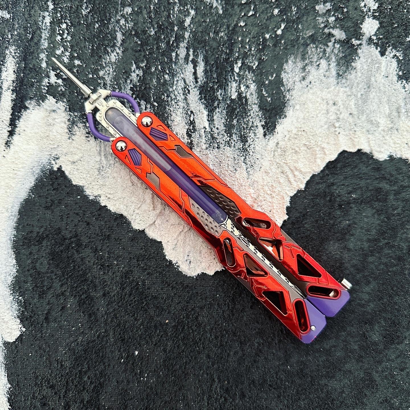 Octane Heirloom Recolor Real Liquid Tube Craft Balisong Replica