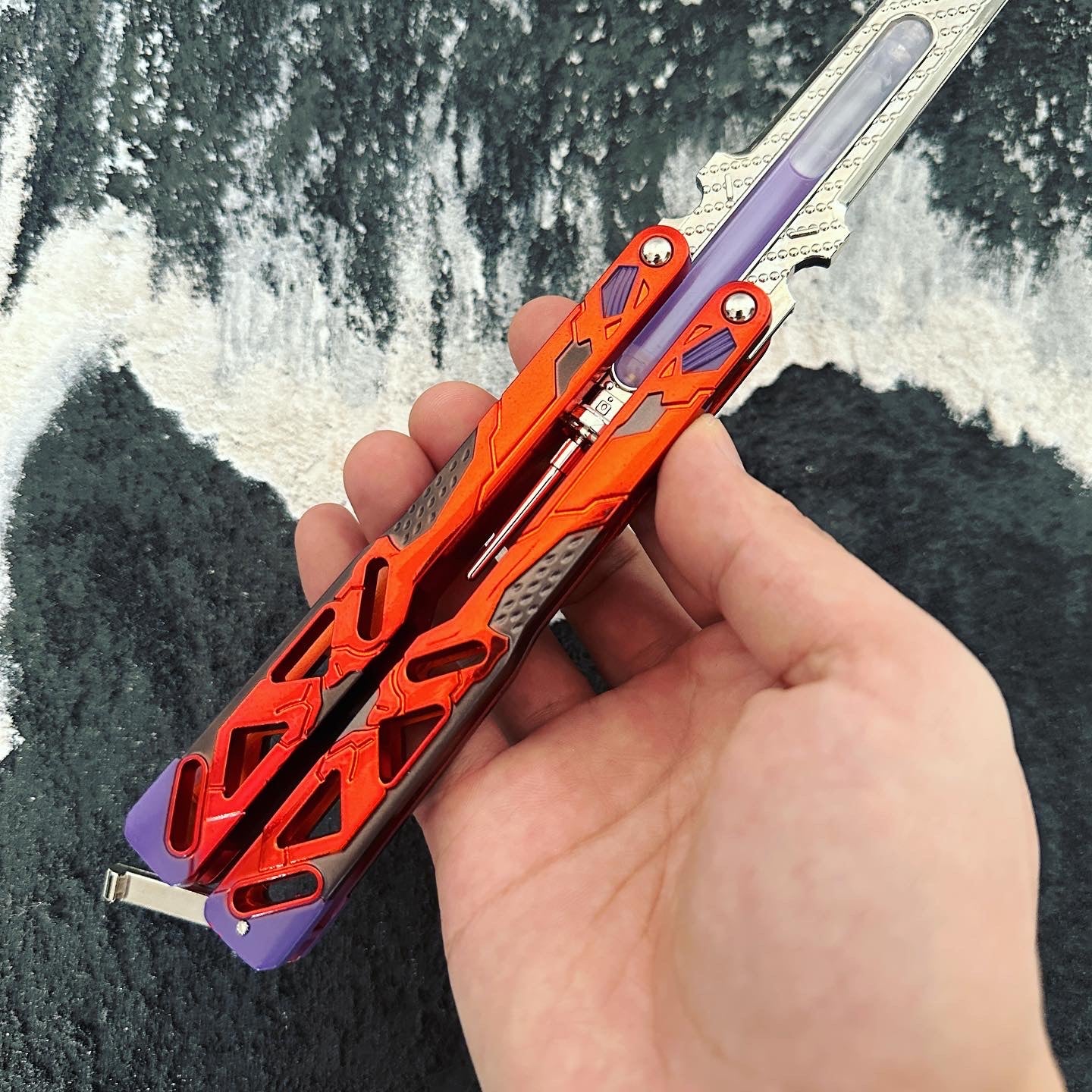 Octane Heirloom Recolor Real Liquid Tube Craft Balisong Replica