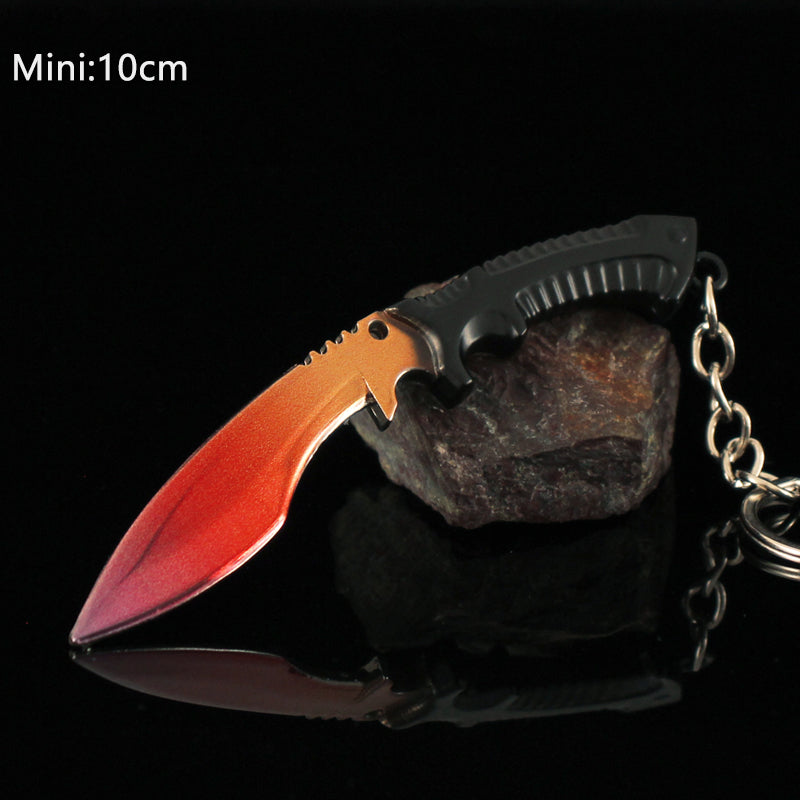 Tiny Kukri Knife Slaughter And Forest DDPAT Skin Keychain