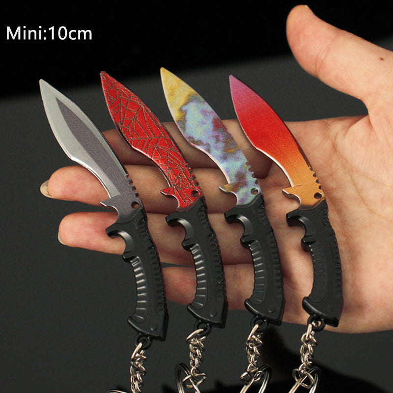 Tiny Kukri Knife Slaughter And Forest DDPAT Skin Keychain