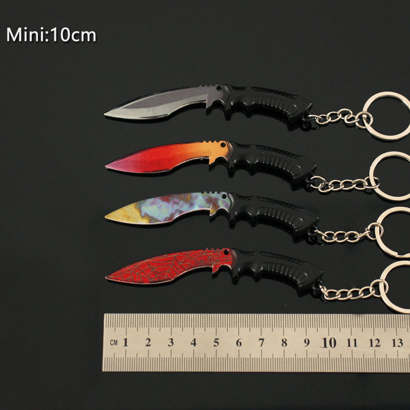 Tiny Kukri Knife Slaughter And Forest DDPAT Skin Keychain