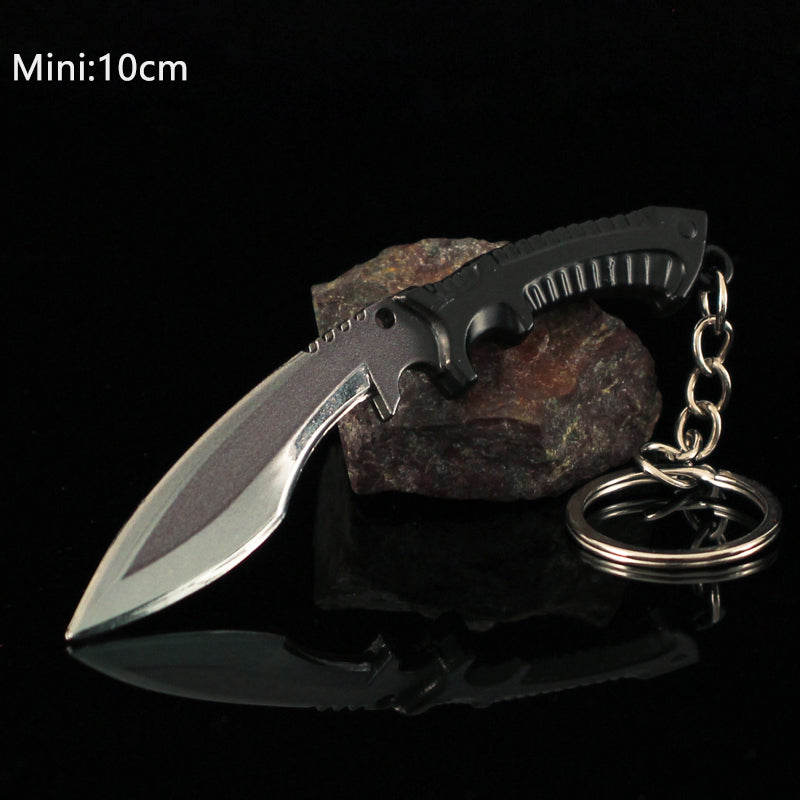 Tiny Kukri Knife Slaughter And Forest DDPAT Skin Keychain