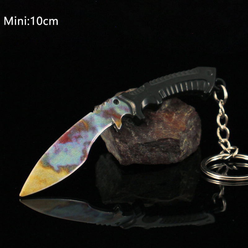 Tiny Kukri Knife Slaughter And Forest DDPAT Skin Keychain