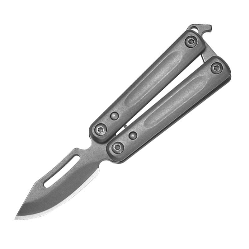 Mini Stainless Steel Portable Sharp Blade Balisong Unboxing Tool