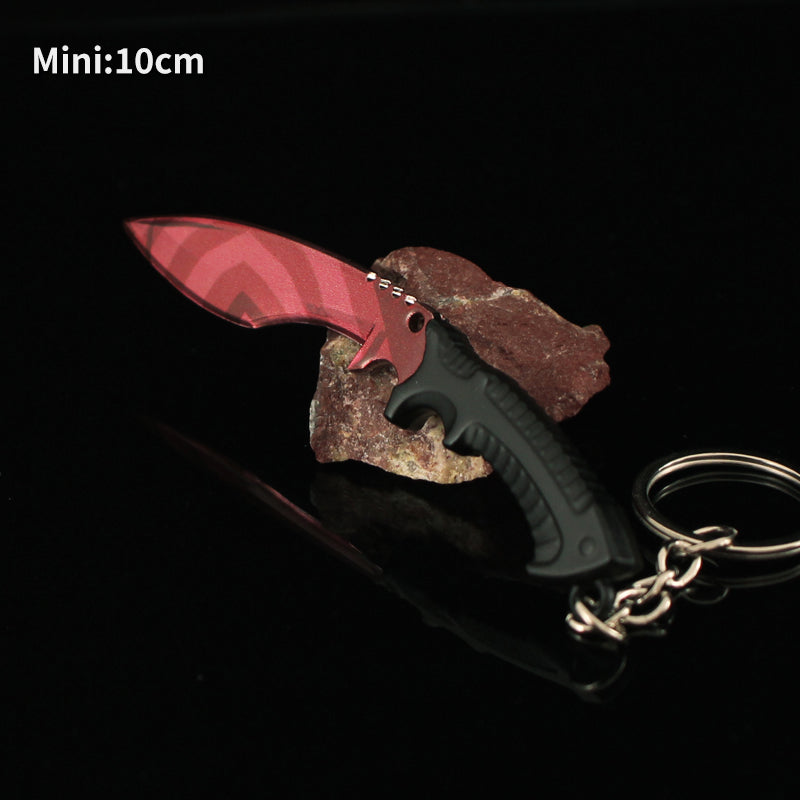 Tiny Kukri Knife Slaughter And Forest DDPAT Skin Keychain