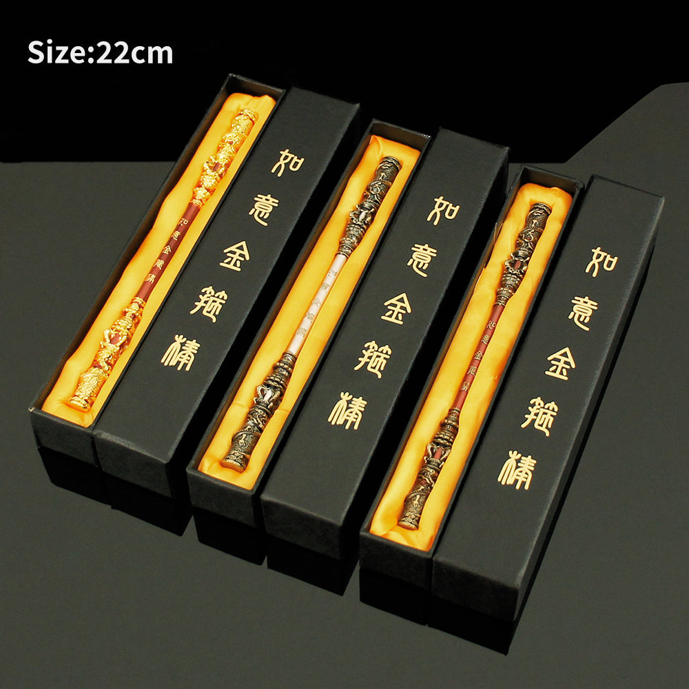 22CM/8.6" Black Myth: Wukong Golden Cudgel Metal Replica Gift Box