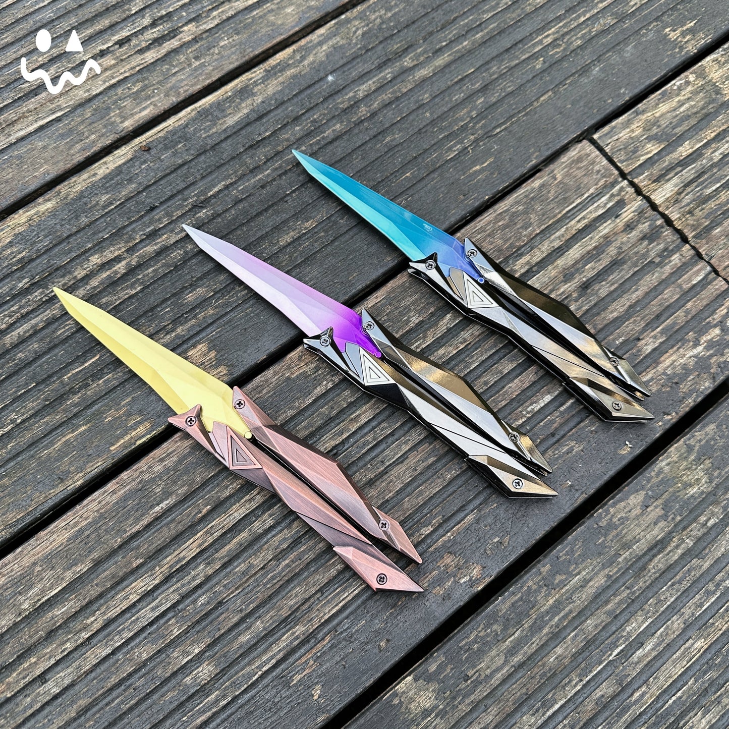 22CM/8.6" Metal Singularity Butterfly Trainer Blunt Knife