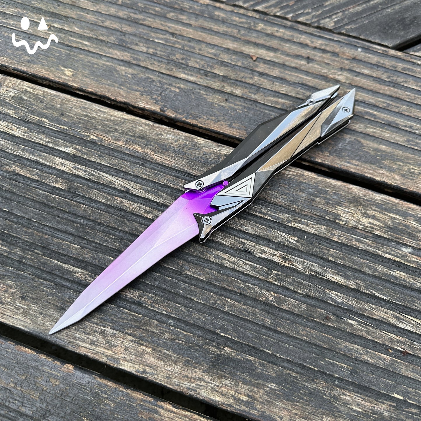 22CM/8.6" Metal Singularity Butterfly Trainer Blunt Knife