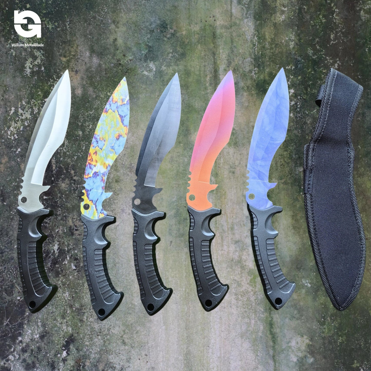 28cm/11'' GO Game Blunt Blades Kukri Knife Props