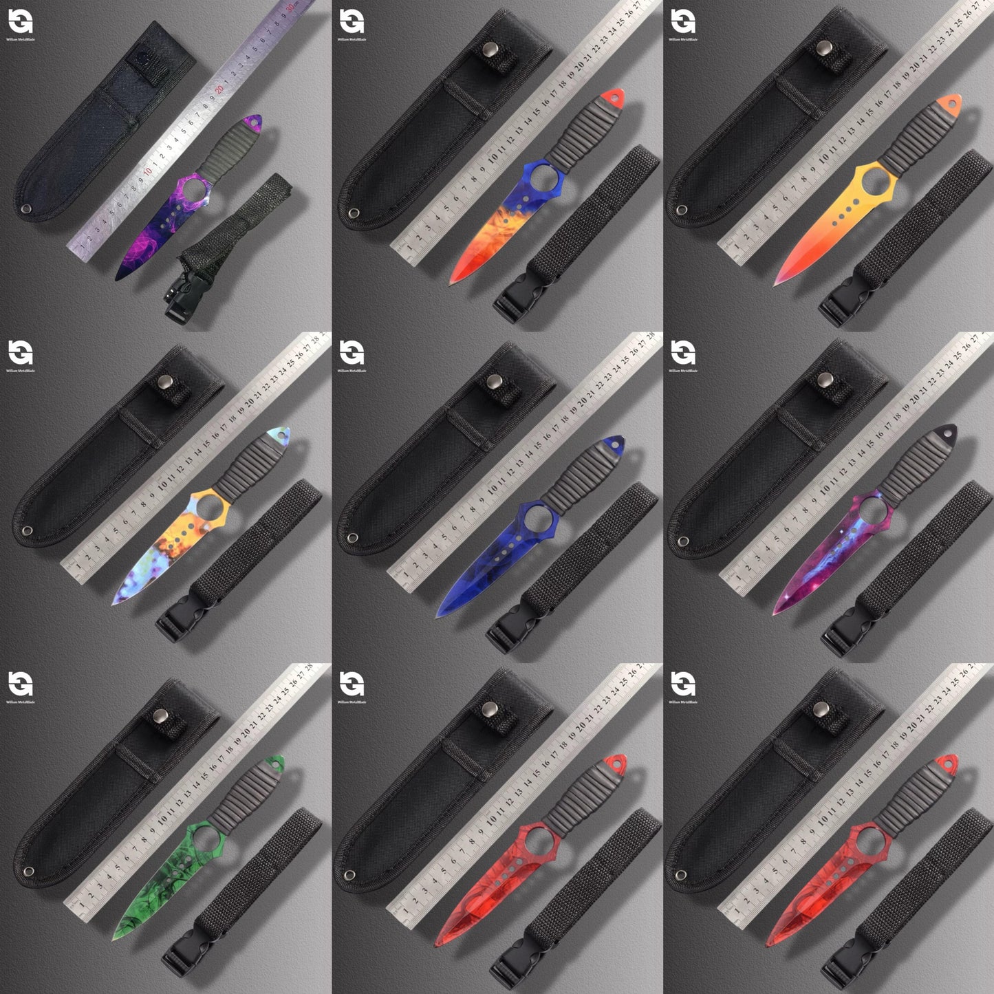 21cm/8.2'' CSGO Sharp Kunai Knife Sharp Blade