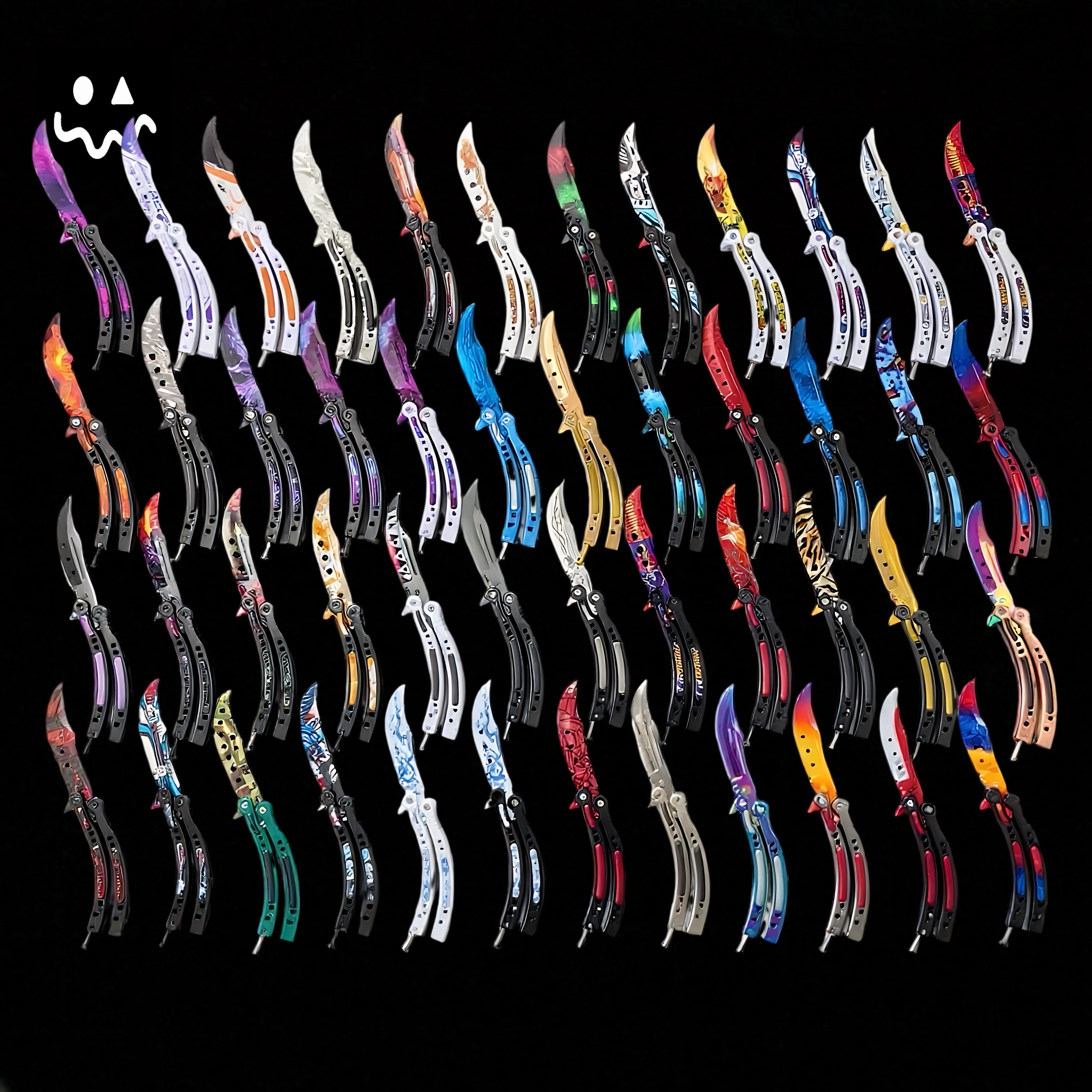 CS Balisong Blunt Blade Trainer Metal Replica Collection ...