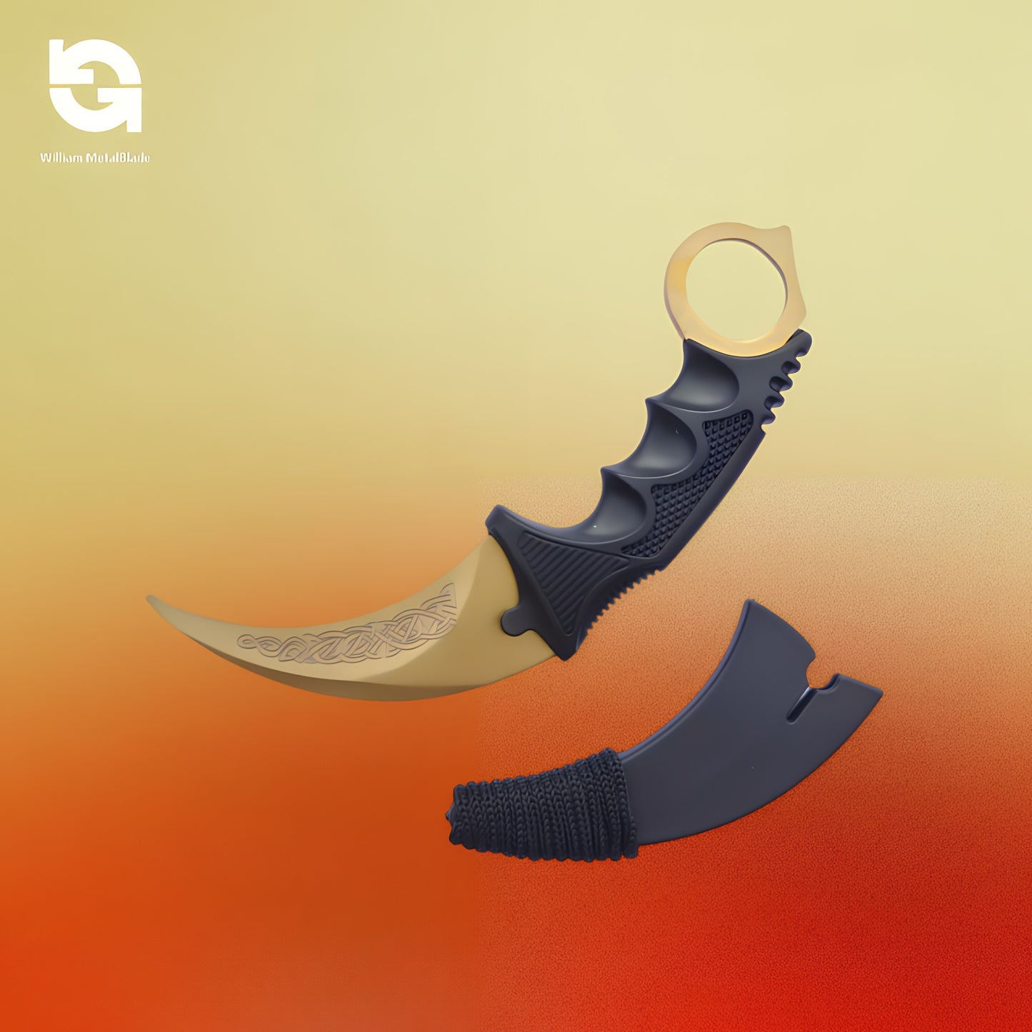 20cm/7.9'' CSGO Karambit Lore Blunt Blade Knife 30 In 1 Pack