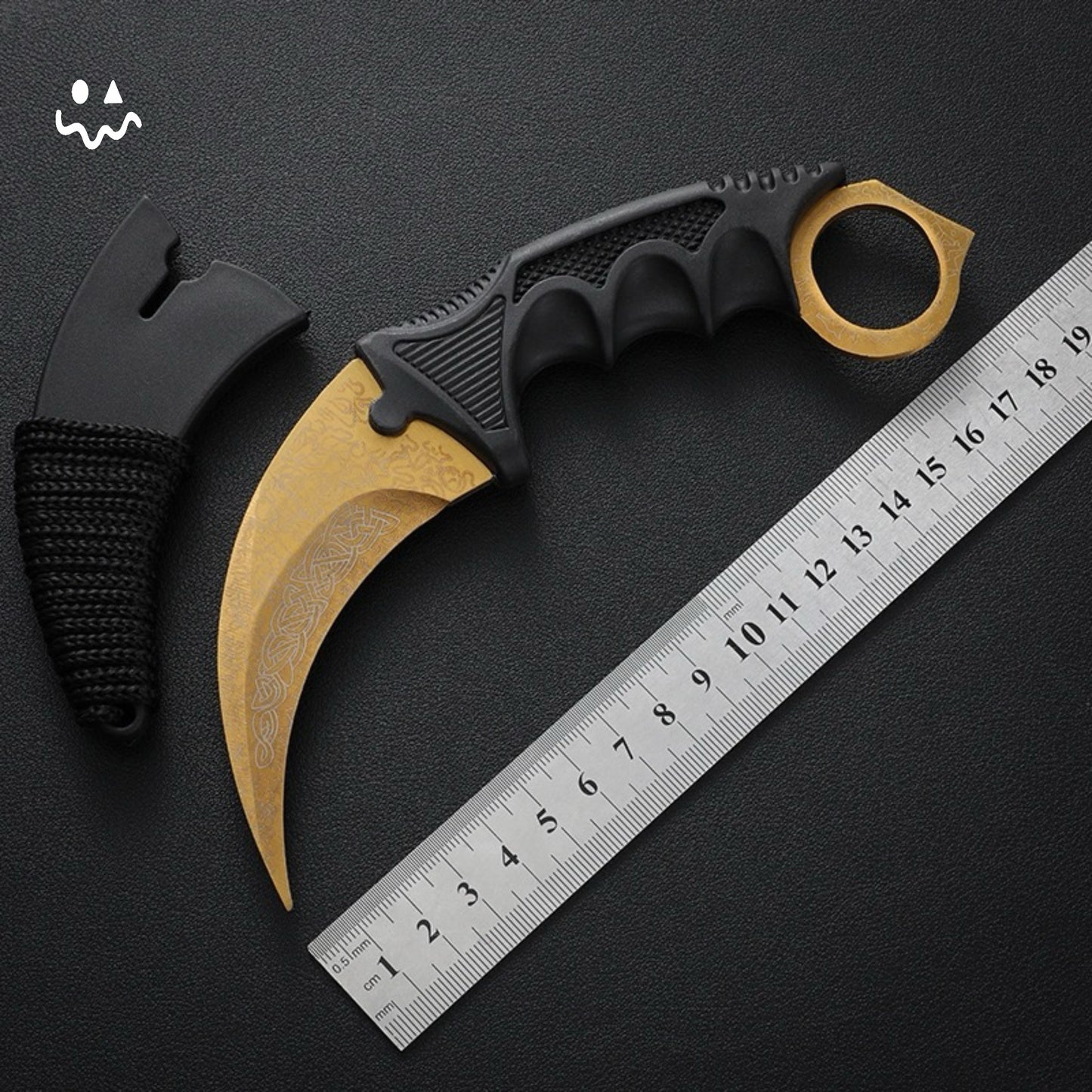 20cm/7.9'' CSGO Karambit Lore Blunt Blade Knife
