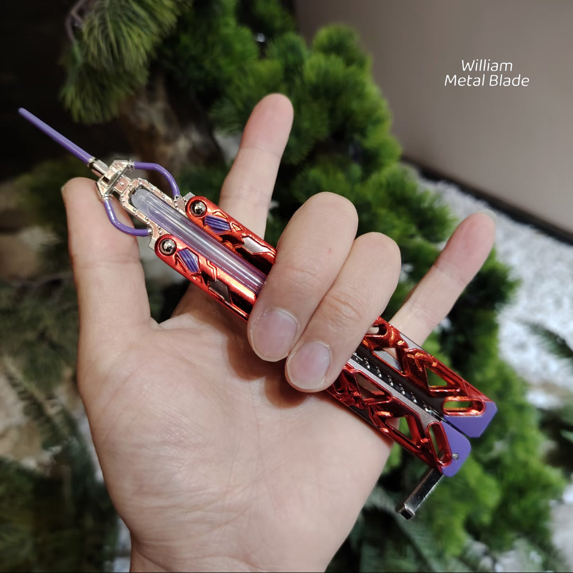 21CM/8.2 " Octane Heirloom Recolor Real Liquid Tube Craft Balisong Replica
