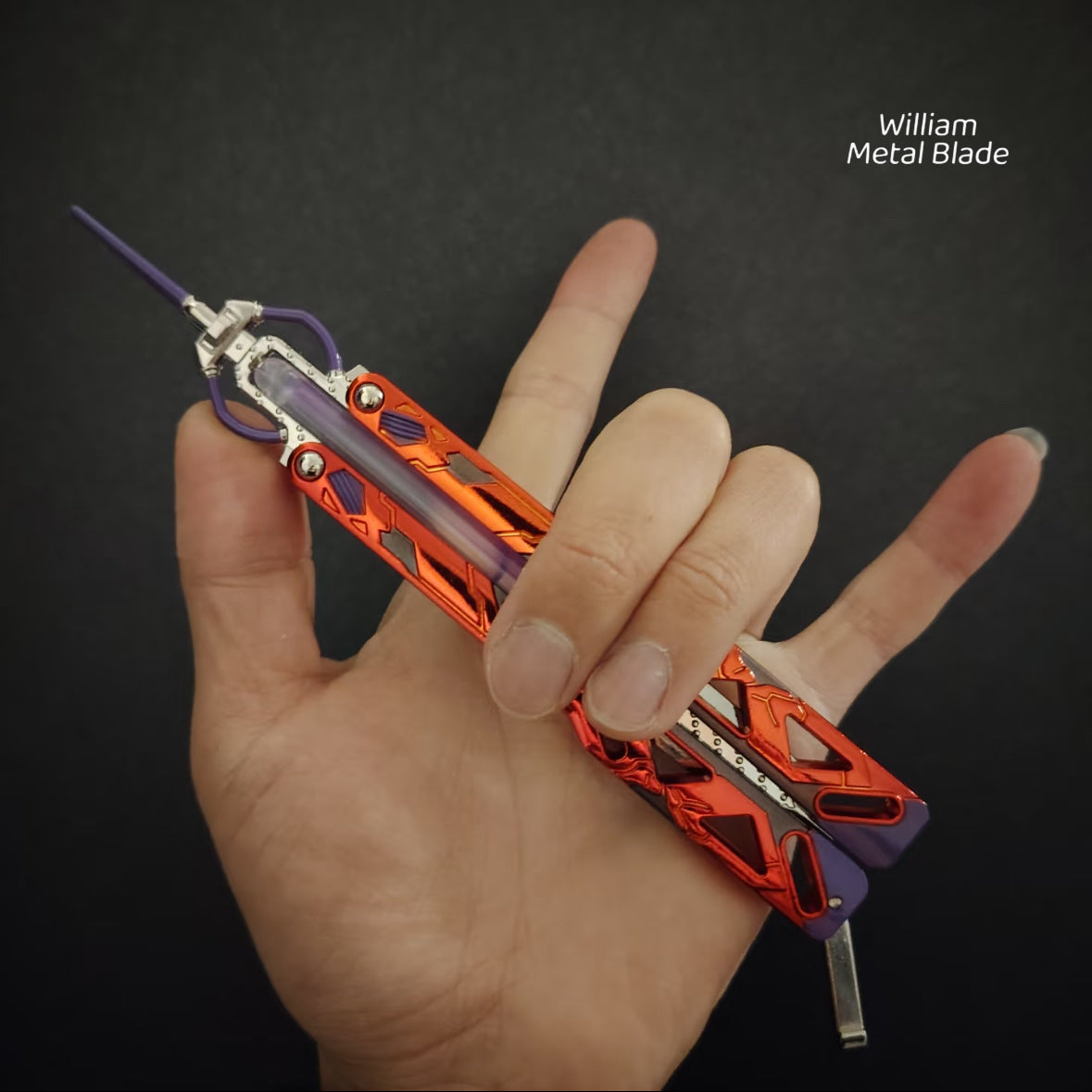 21CM/8.2 " Octane Heirloom Recolor Real Liquid Tube Craft Balisong Replica