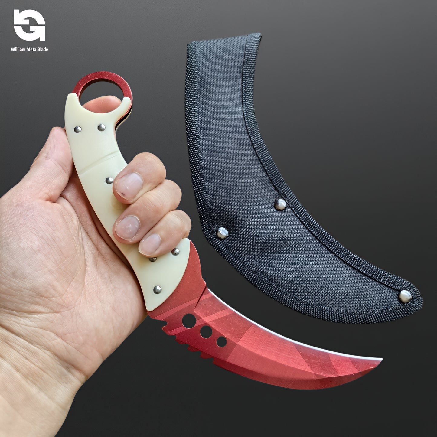 22CM/8.66'' CSGO Talon Knife Sharp Blade Knife