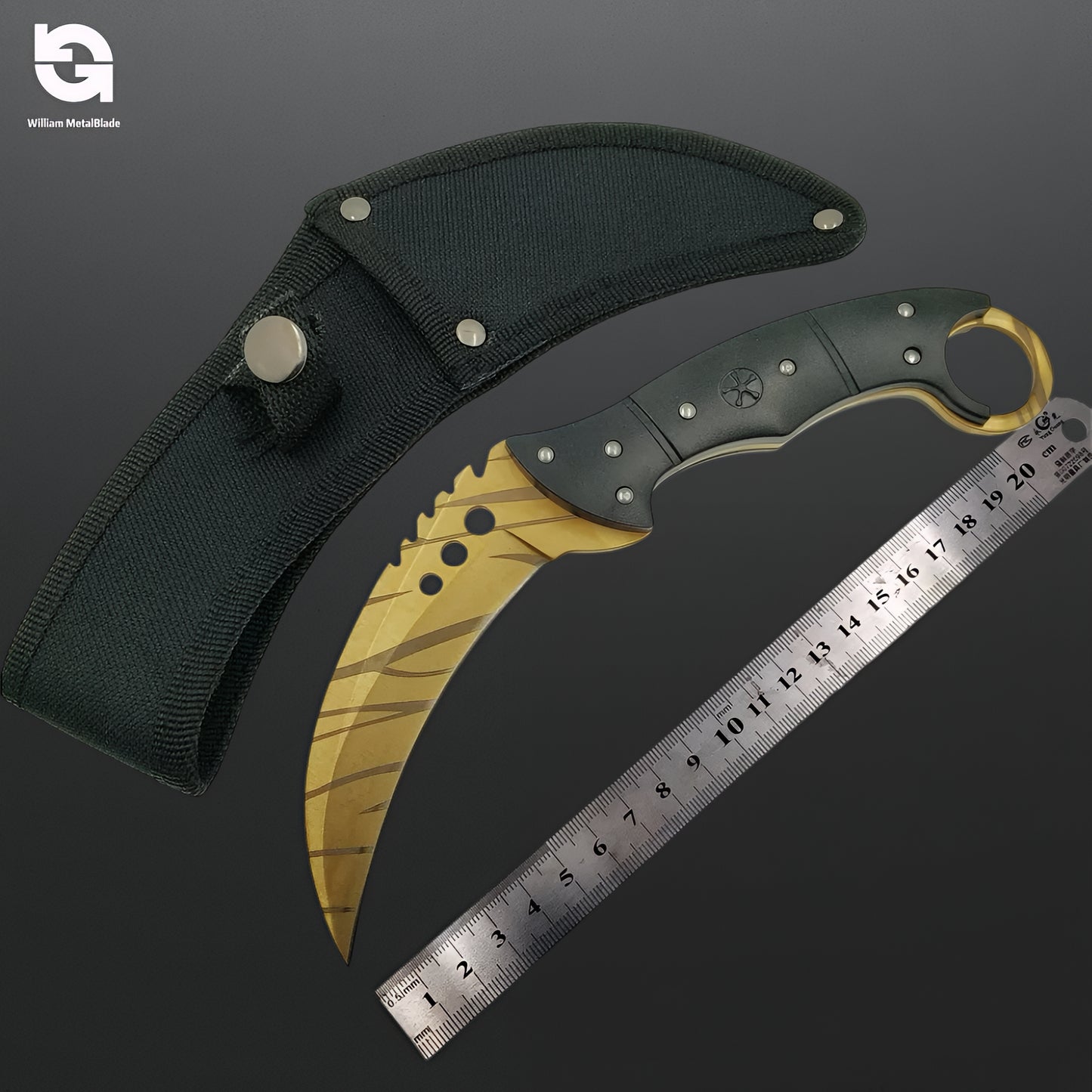22CM/8.66'' CSGO Talon Knife Sharp Blade Knife