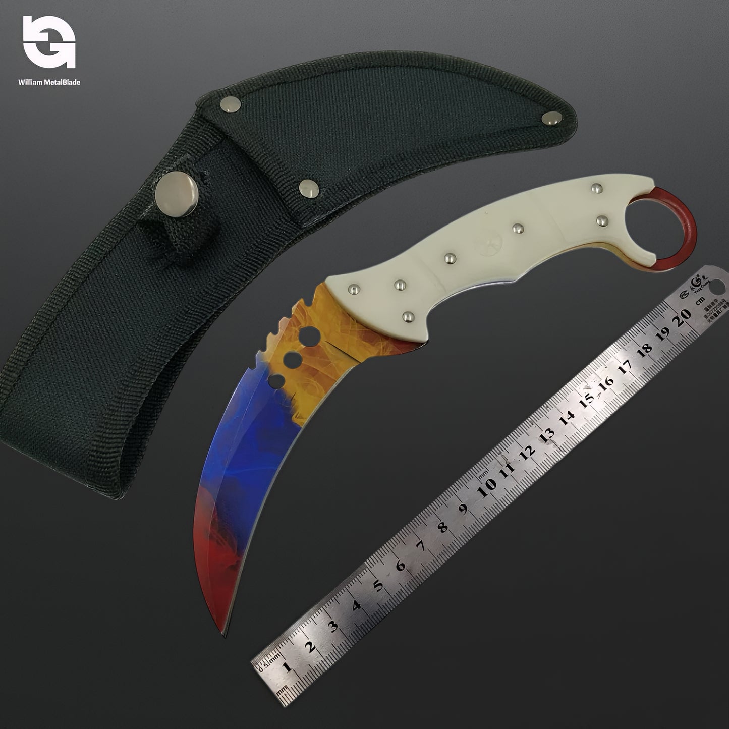 22CM/8.66'' CSGO Talon Knife Sharp Blade Knife