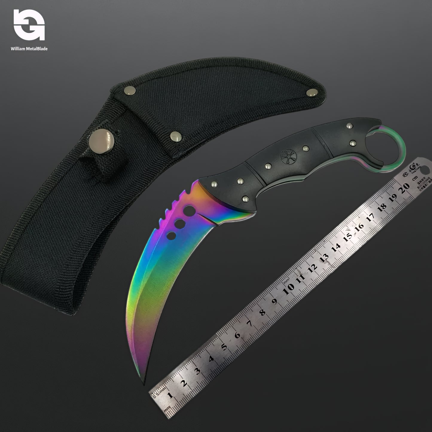 22CM/8.66'' CSGO Talon Knife Sharp Blade Knife