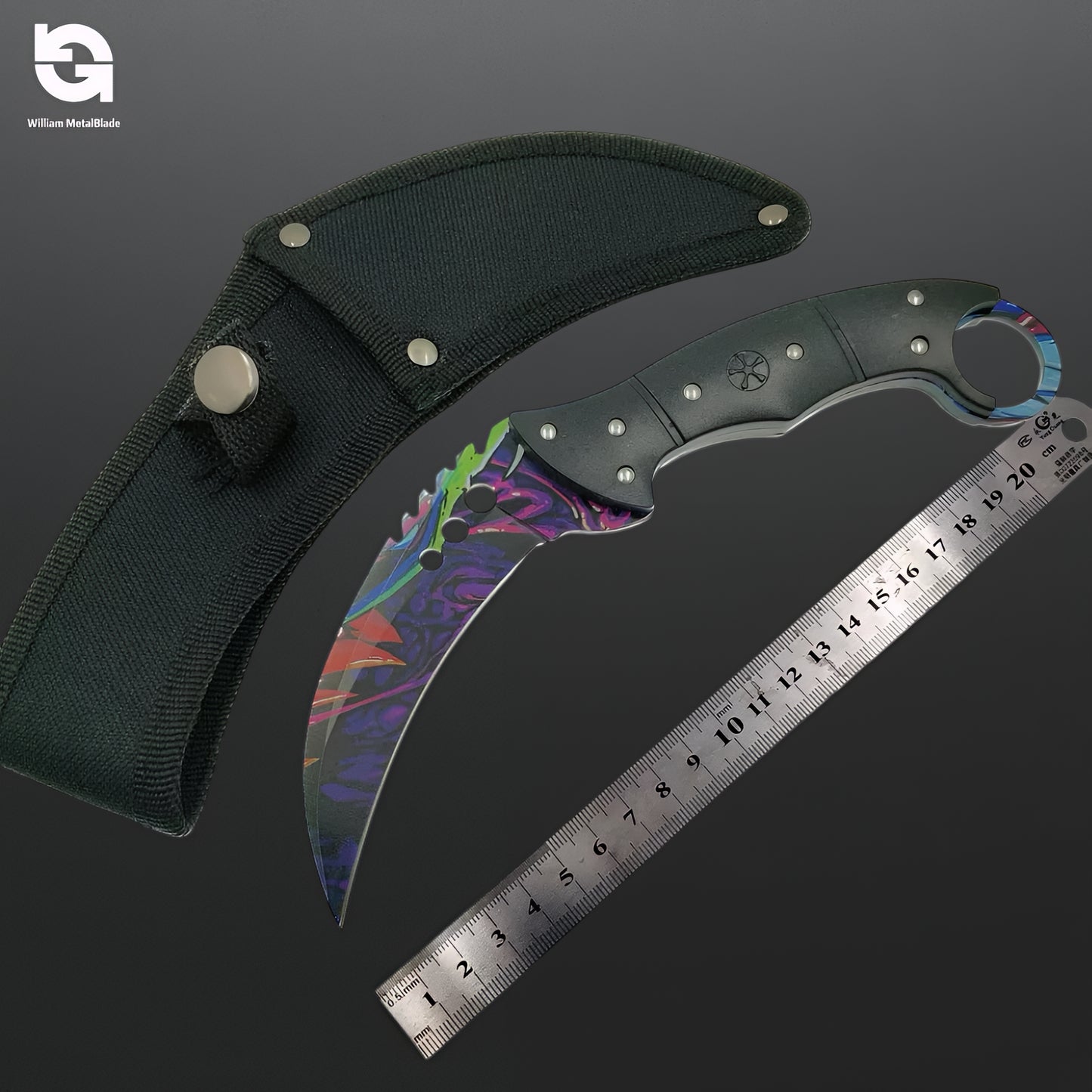 22CM/8.66'' CSGO Talon Knife Sharp Blade Knife