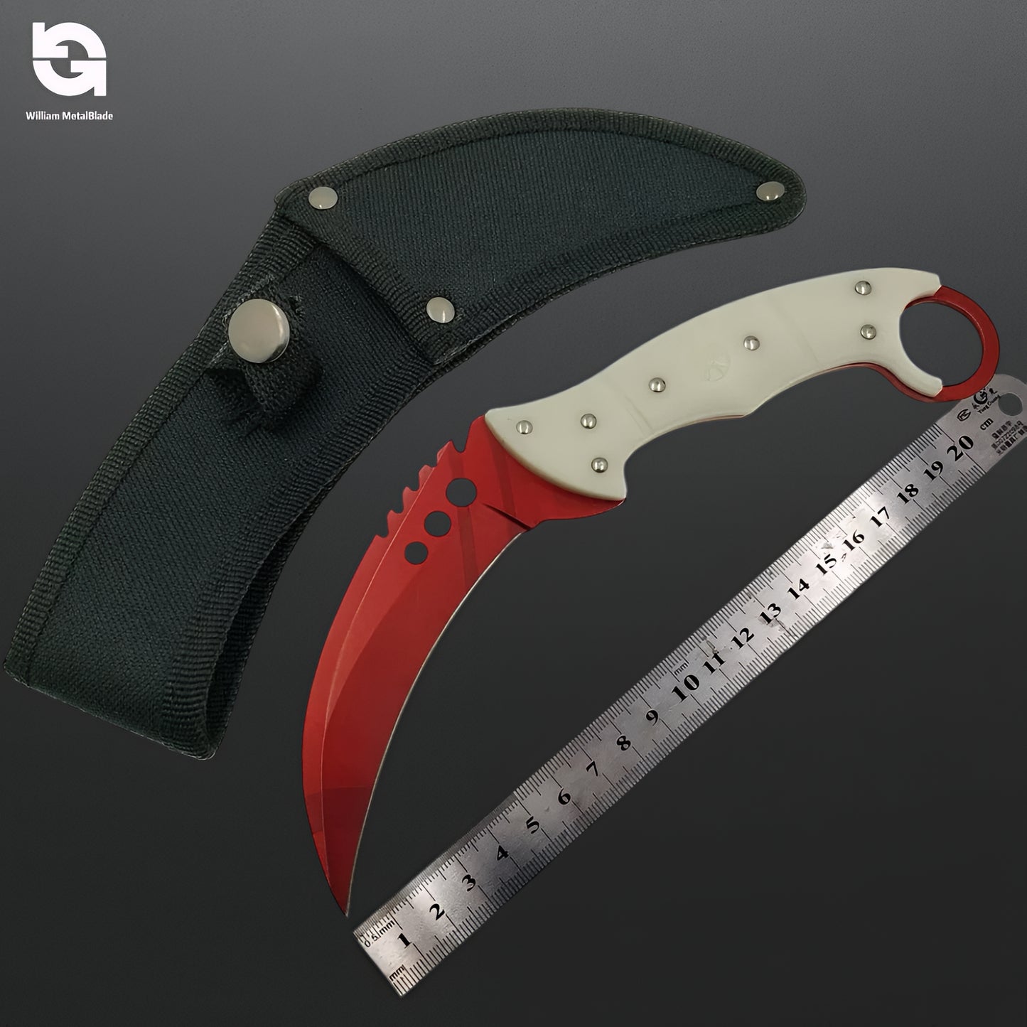 22CM/8.66'' CSGO Talon Knife Sharp Blade Knife