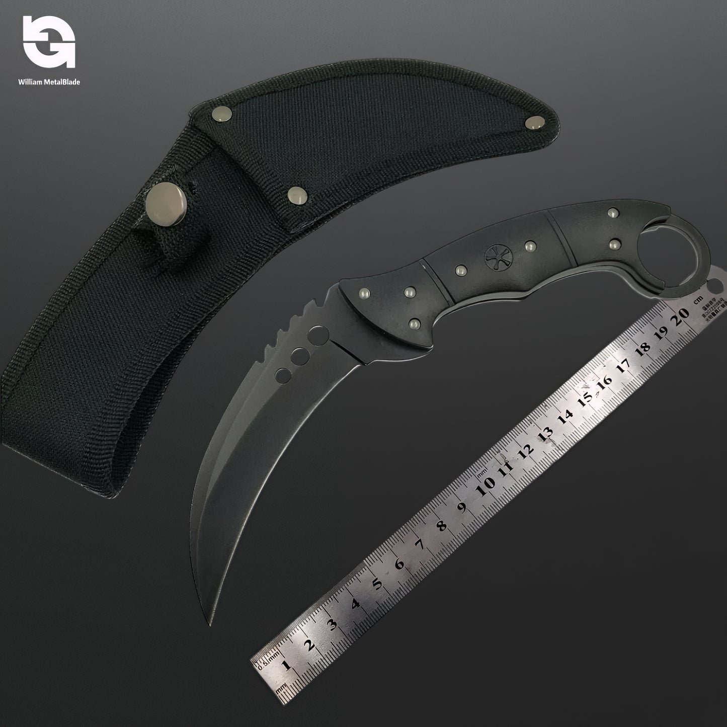 22CM/8.66'' CSGO Talon Knife Sharp Blade Knife
