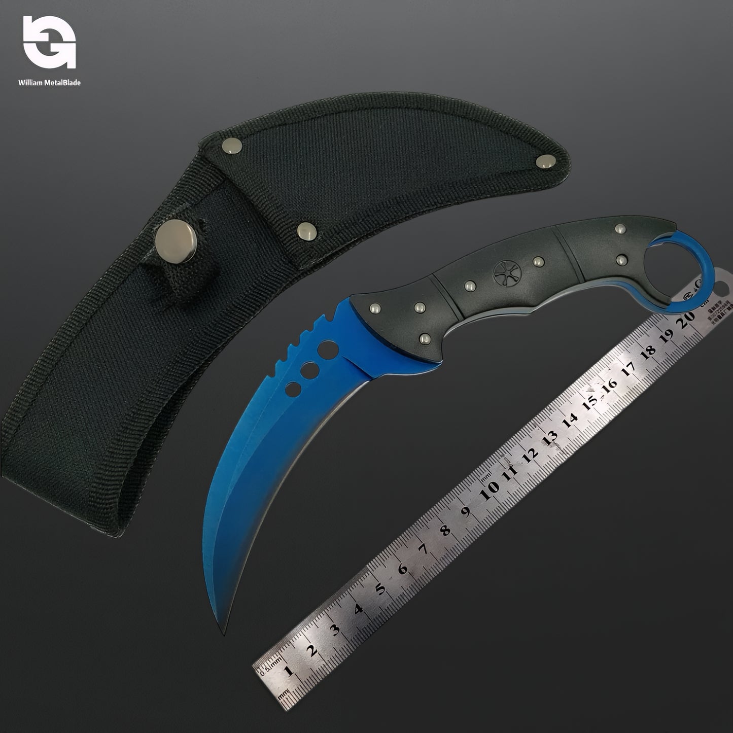 22CM/8.66'' CSGO Talon Knife Sharp Blade Knife