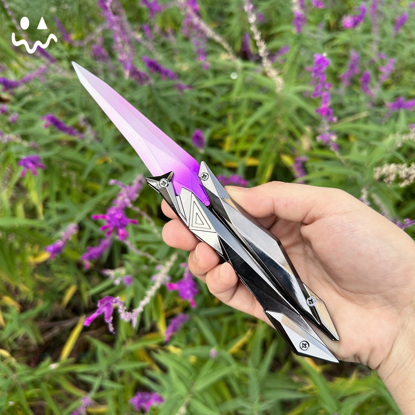 22CM/8.6" Metal Singularity Butterfly Trainer Blunt Knife
