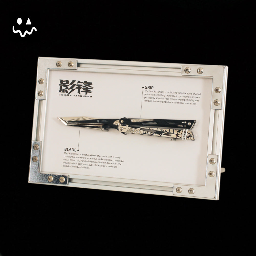 22CM/8.7" Metal Cobra Vanguard Butterfly Knife