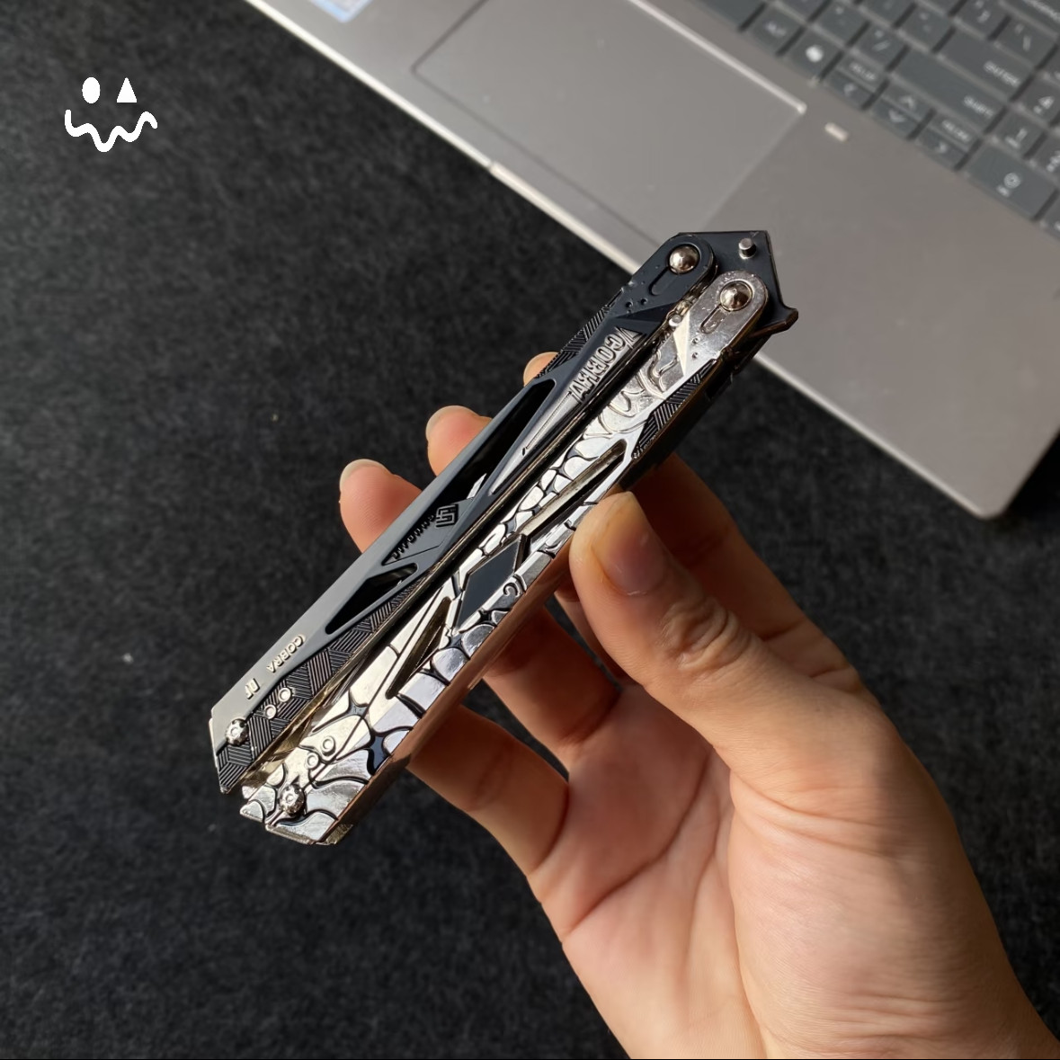 22CM/8.7" Metal Cobra Vanguard Butterfly Knife