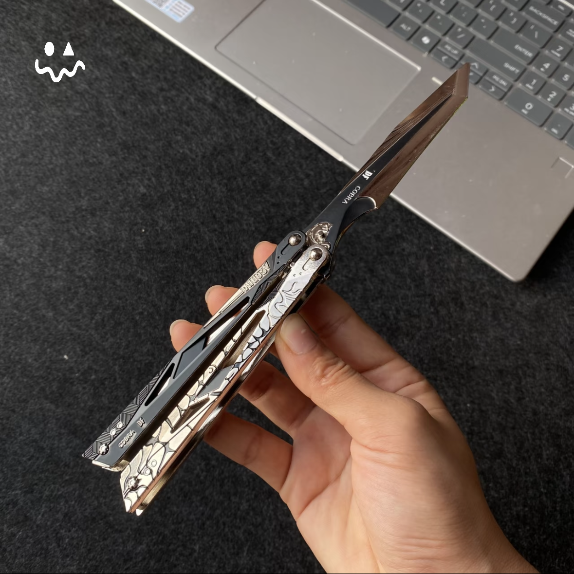 22CM/8.7" Metal Cobra Vanguard Butterfly Knife