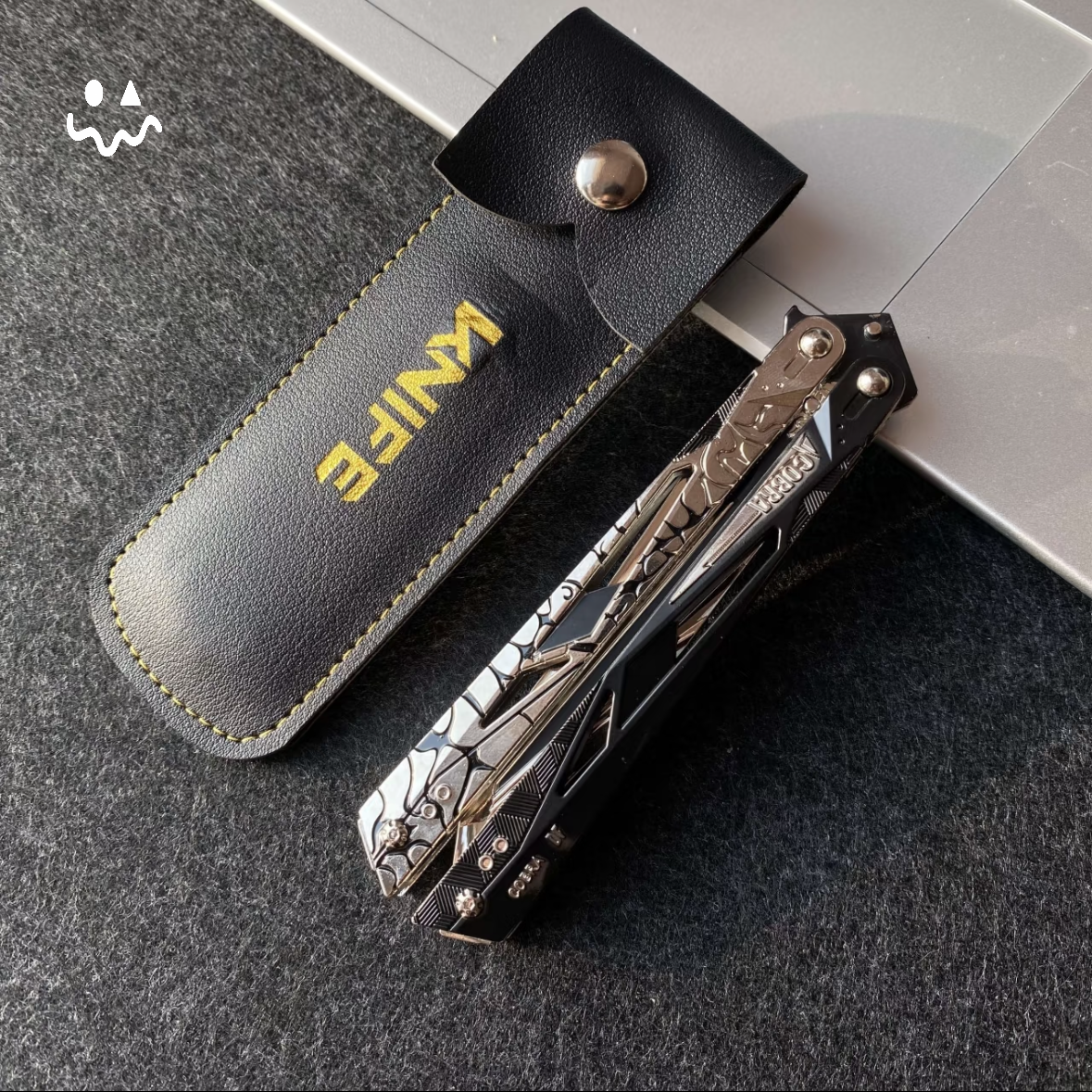 22CM/8.7" Metal Cobra Vanguard Butterfly Knife