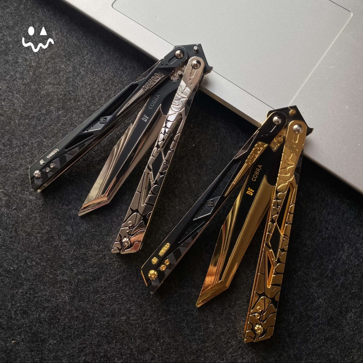 22CM/8.7" Metal Cobra Vanguard Butterfly Knife