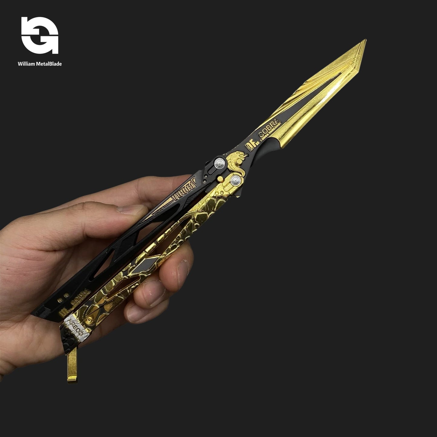 22CM/8.7" Metal Shadow Edge Butterfly Knife