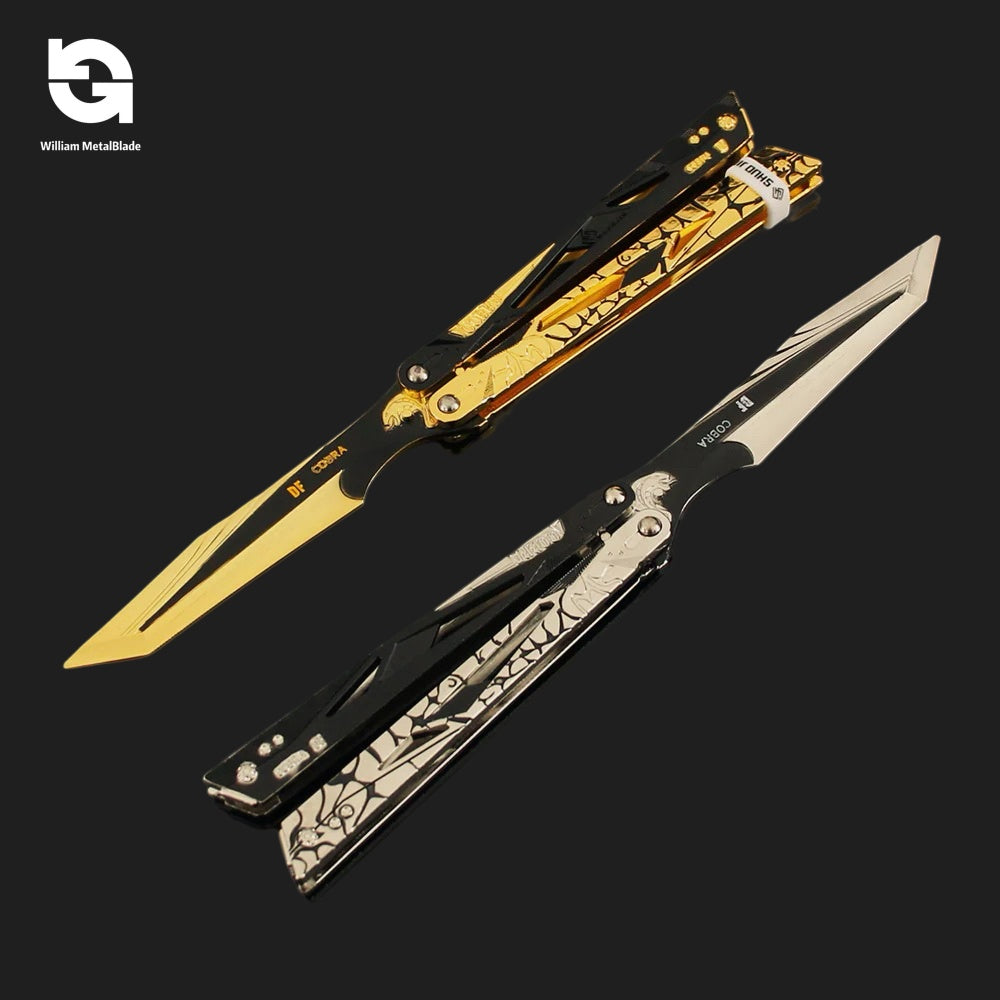 22CM/8.7" Metal Shadow Edge Butterfly Knife