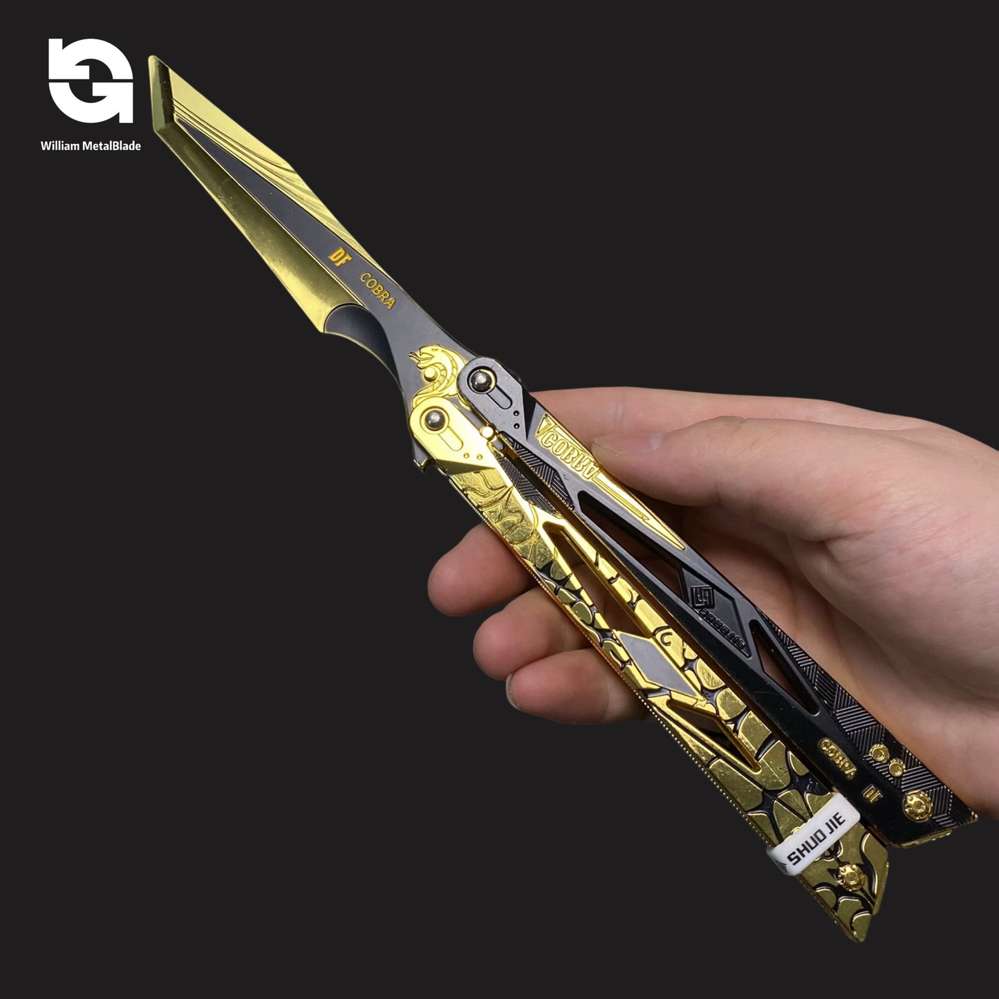 22CM/8.7" Metal Shadow Edge Butterfly Knife