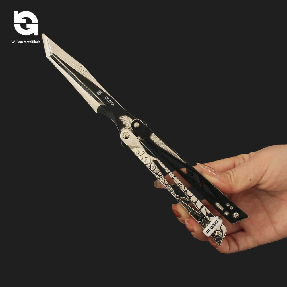 22CM/8.7" Metal Shadow Edge Butterfly Knife