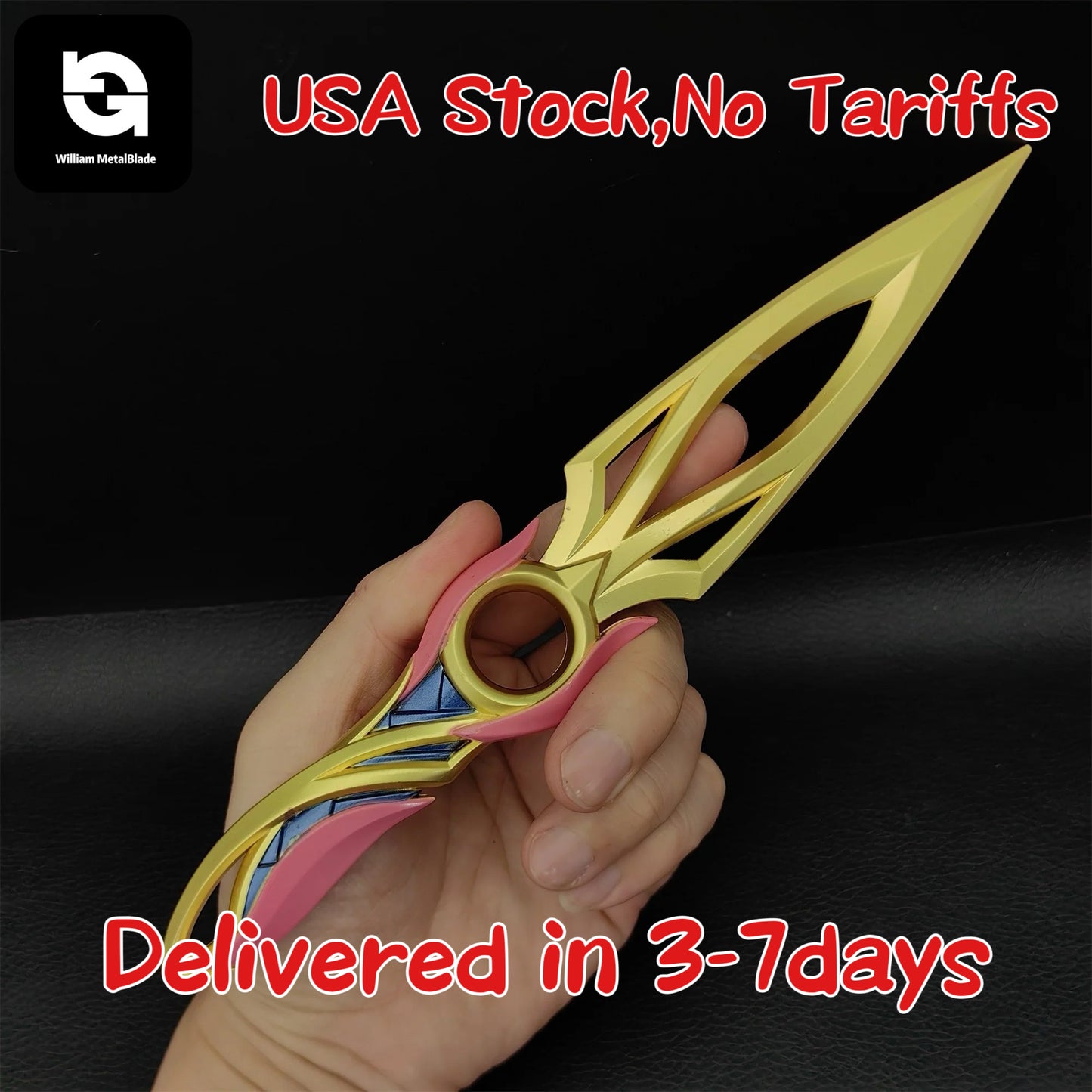 22CM/8.7" Mystbloom Kunai Metal Replica USA Only