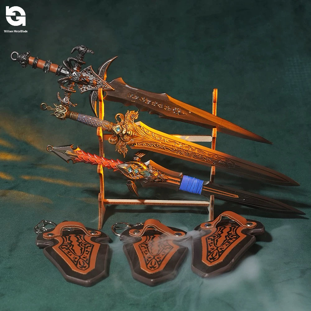 22CM/8.7" WOW Classical Weapon Collection 3 in 1 Pack