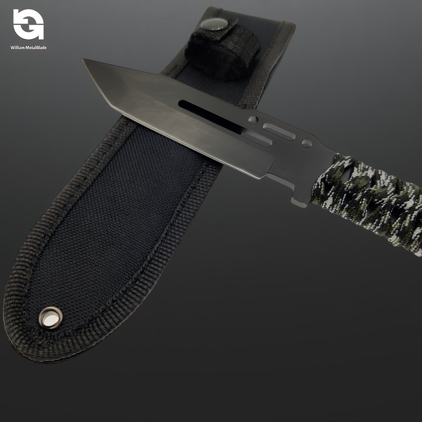 22cm/8.66'' CSGO High-quality Paracord Knife Steel  Sharp Replica