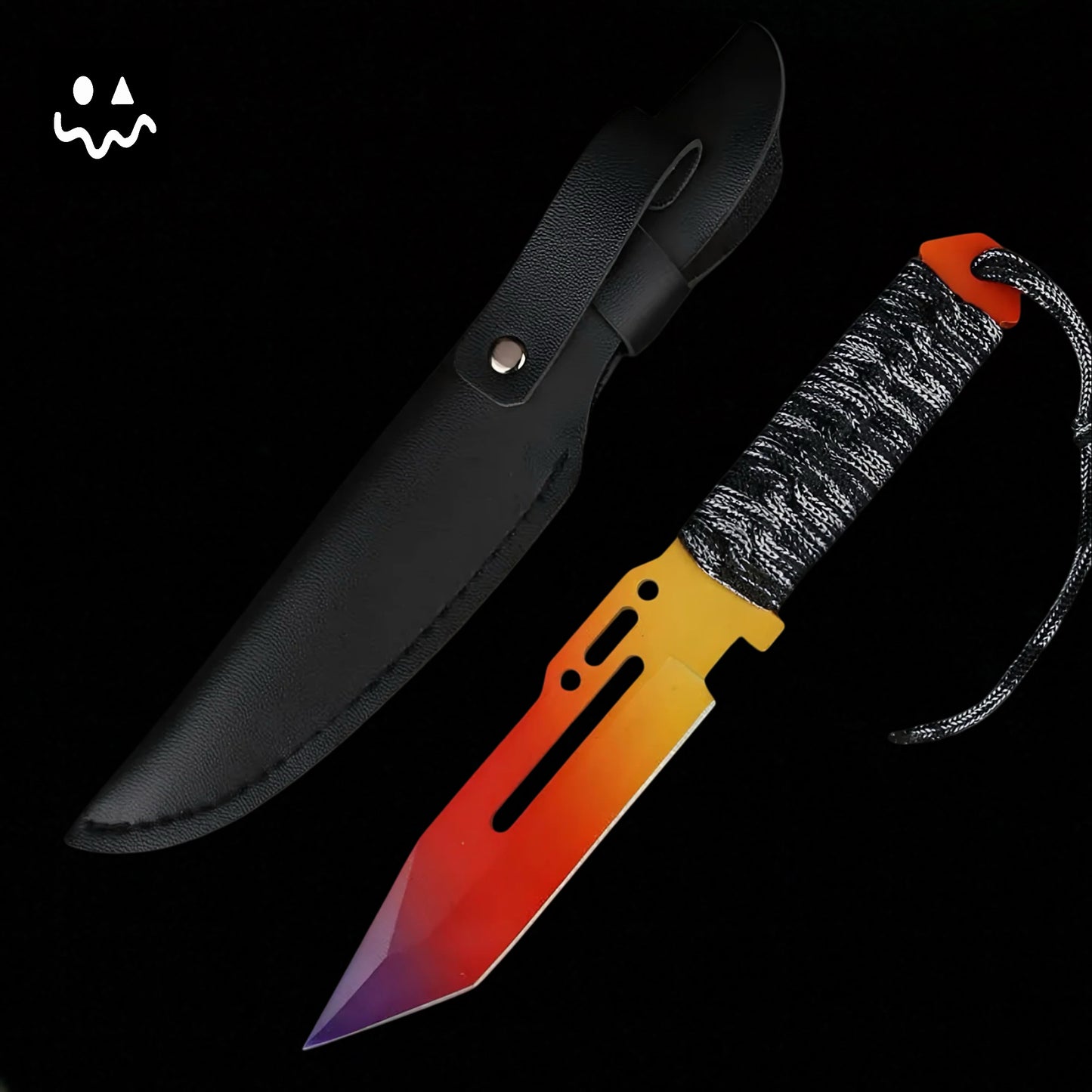 22cm/8.66'' CSGO High-quality Paracord Knife Steel  Sharp Replica