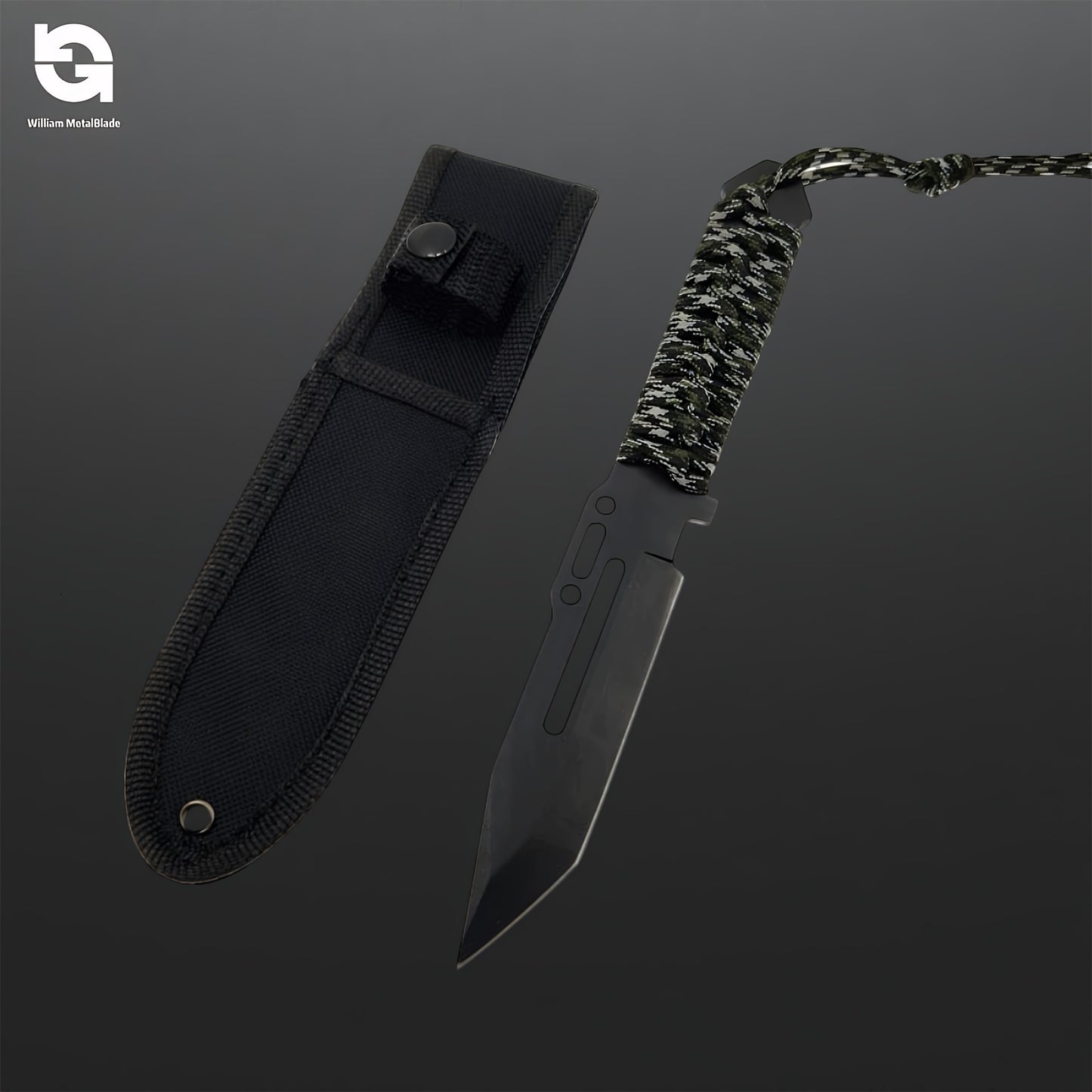 22cm/8.66'' CSGO High-quality Paracord Knife Steel  Sharp Replica