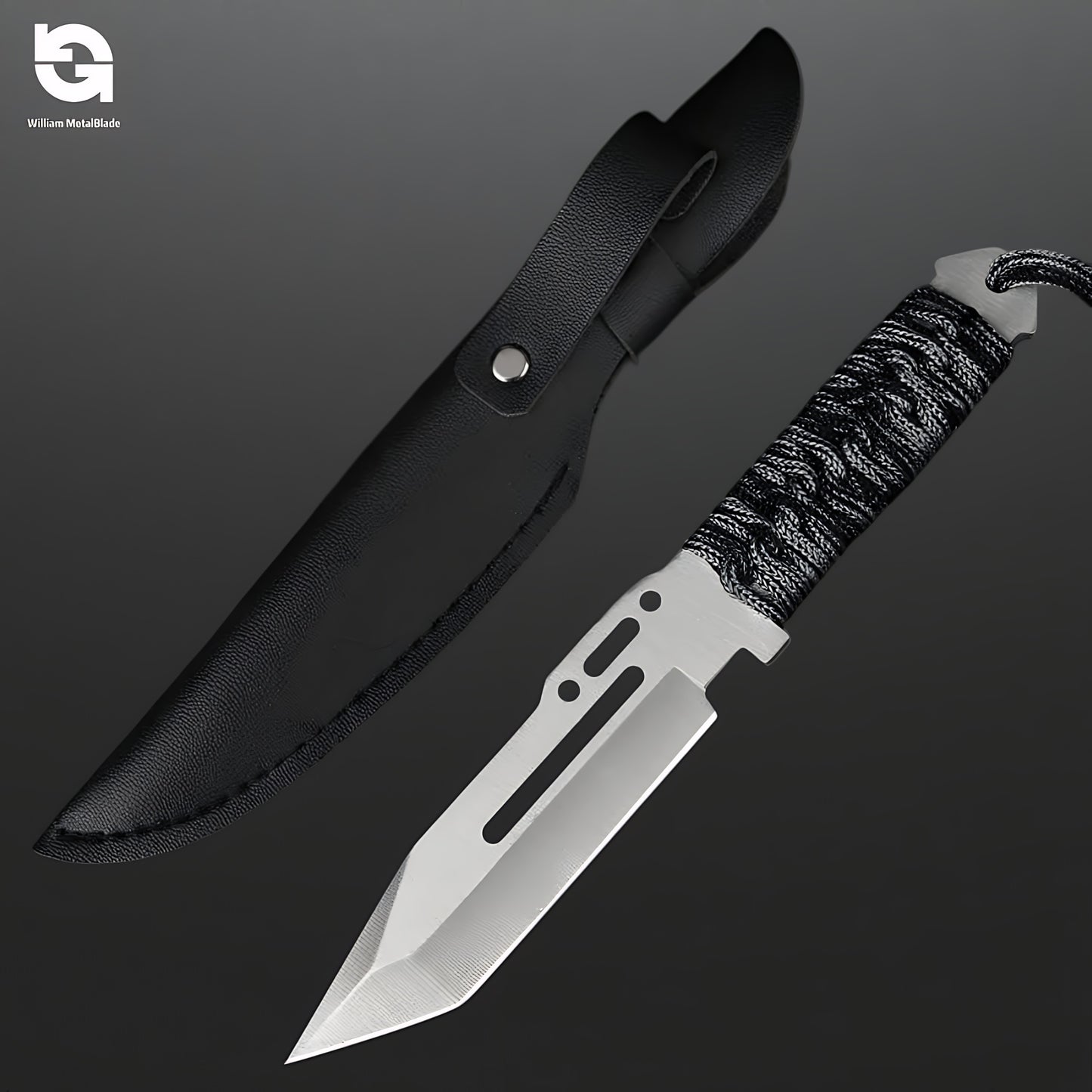 22cm/8.66'' CSGO High-quality Paracord Knife Steel  Sharp Replica